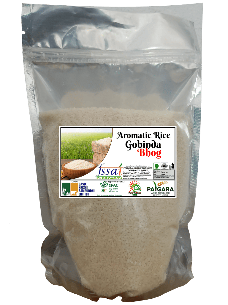 Aromatic Gobinda Bhog Rice - Premium Quality Fragrant Grain 1Kg