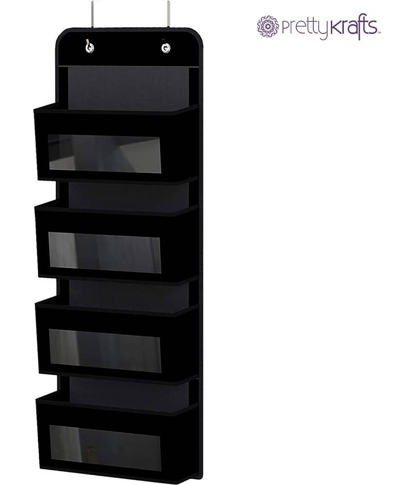 PrettyKrafts Door/Wall Hanging Fabric Closet Storage Organizer Shelf view 2