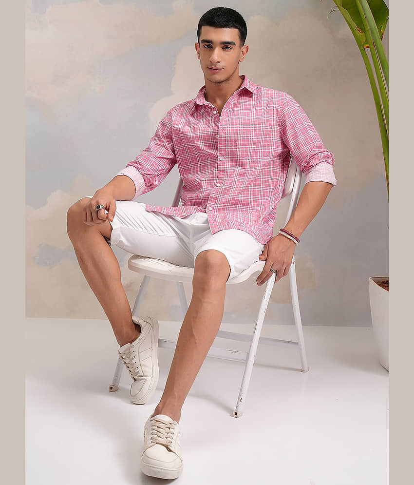 Highlander 100% Cotton Slim Fit Printed Full Sleeves Men's Casual Shirt - Multicolor ( Pack of 1 ) view 2
