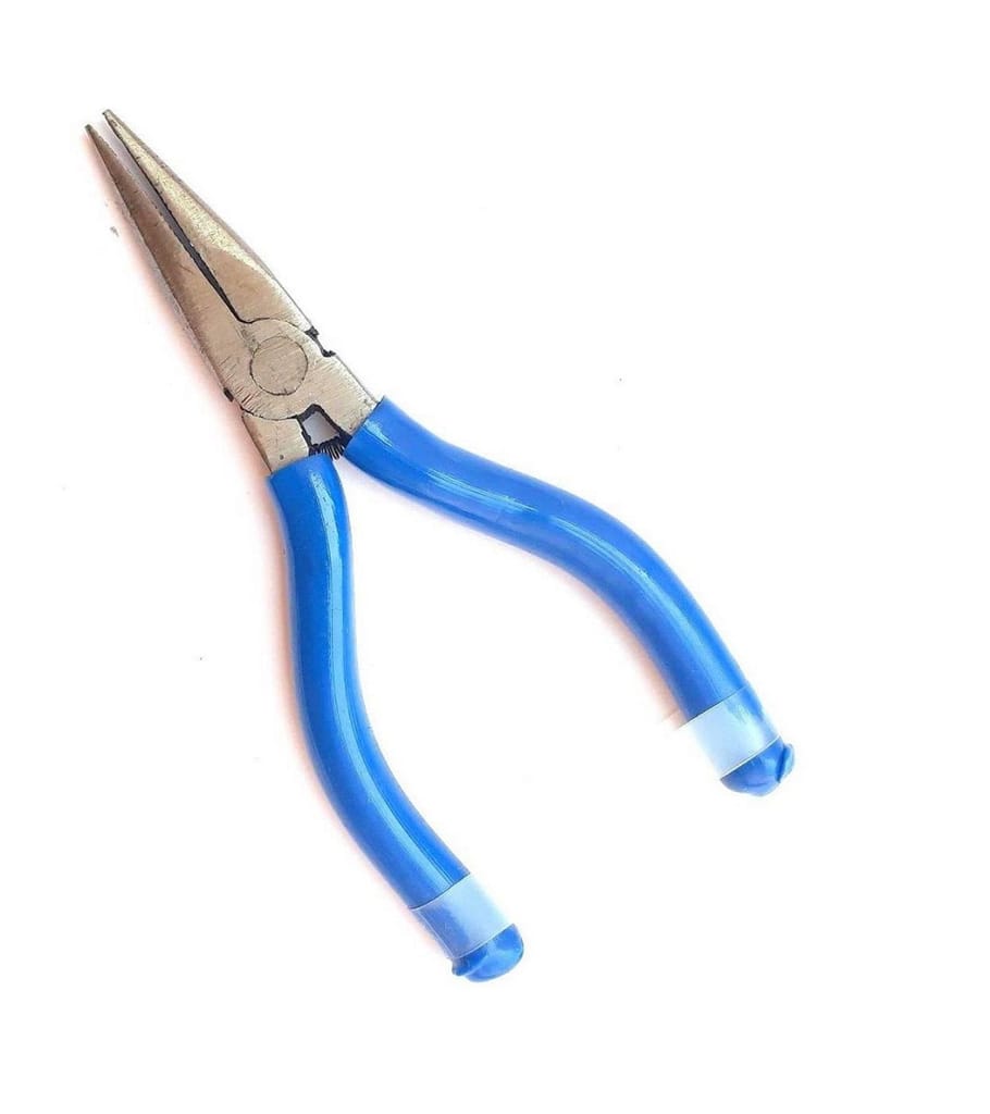 PILERMAN Silk Thread Jewellery Making Pliers Combo Long Nose, Round Nose and Side Cutter Pliers - Pack of 3 Pieces (JK-3 MSF-Blue) view 2