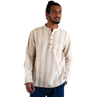 Ecostyle khadi long sleeves men's short kurta