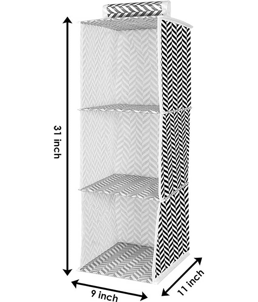 Non-Woven 3 Shelf, Cloth Hanging Organizer ( Pack of 1 ) view 2