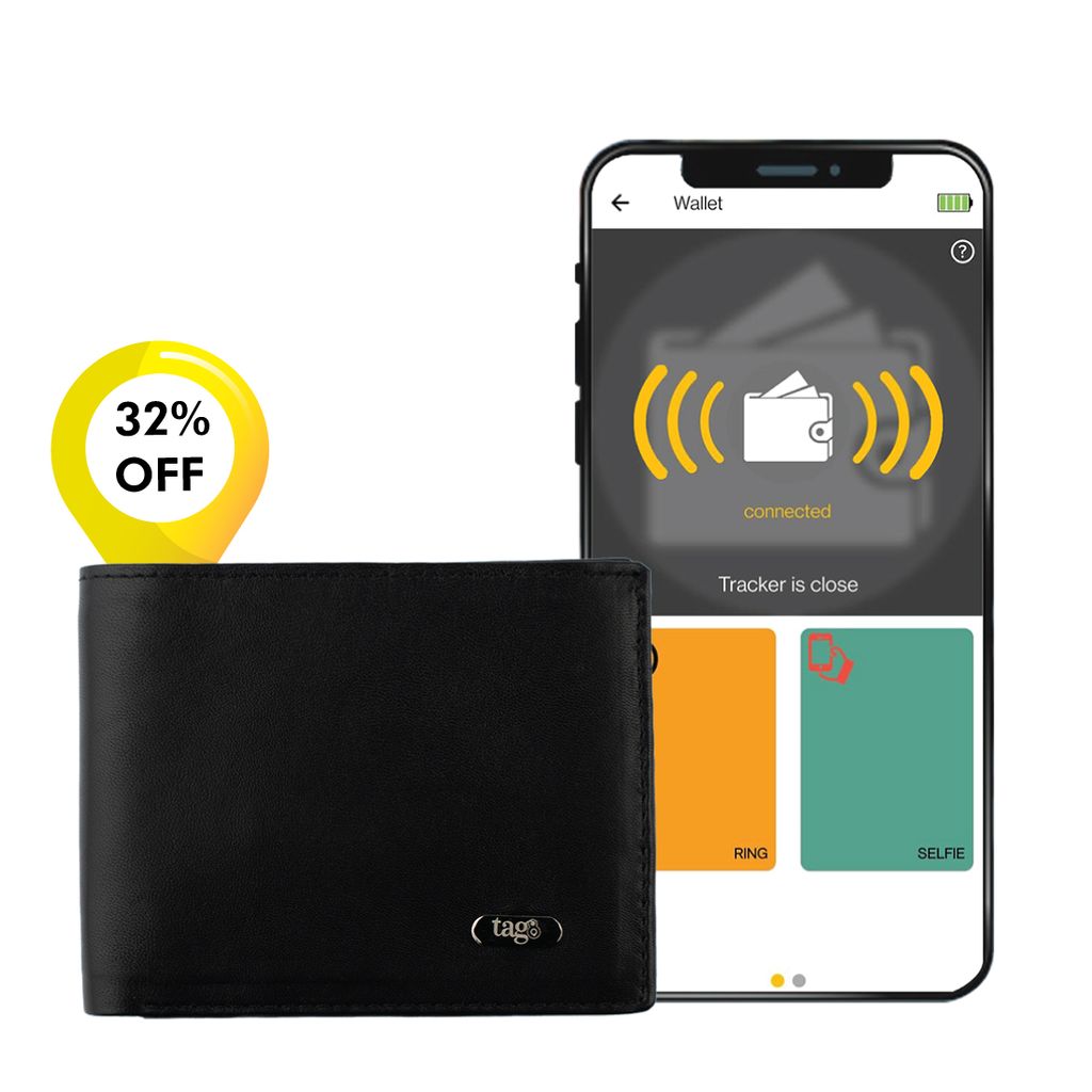 tag8 Dolphin Smart Leather Wallet for Men (black) view 2