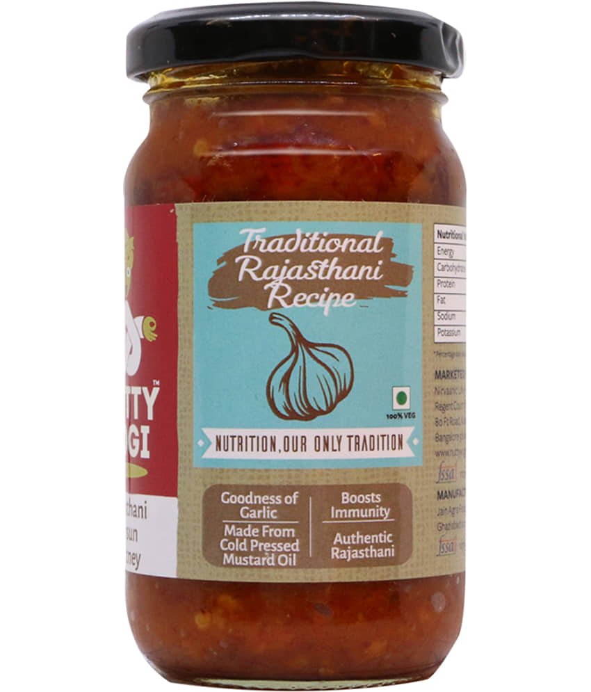 Nutty Yogi Rajasthani Lehsun Chutney 200 g view 2
