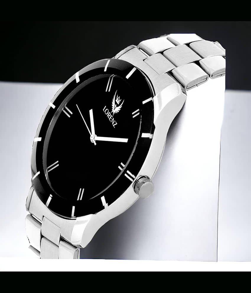 Lorenz Silver Metal Analog Couple's Watch view 2