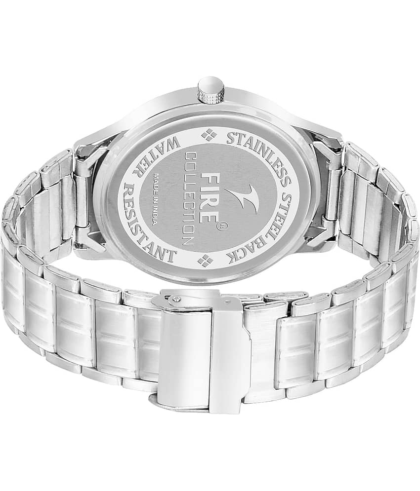 Fire Collection Silver Metal Analog Men's Watch view 2