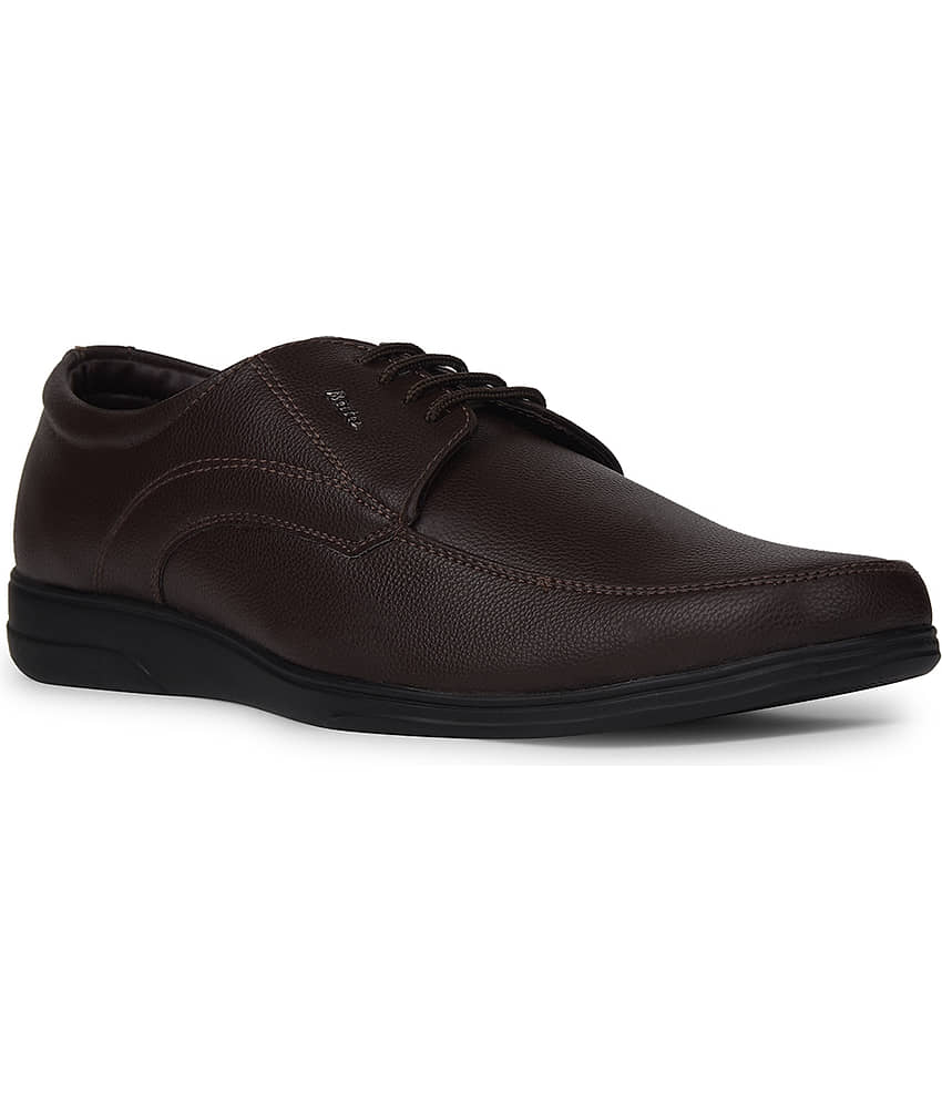 Bata Brown Men's Derby Formal Shoes view 2