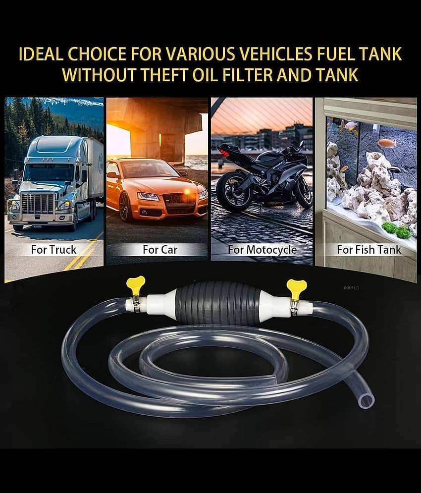 Fuel Transfer Pump Kit Tank Sucker Latest High Flow Hand Pump Portable Manual Car Fuel Transfer Pump with 2M Hose for Oil Liquid Water Fish Tank view 2