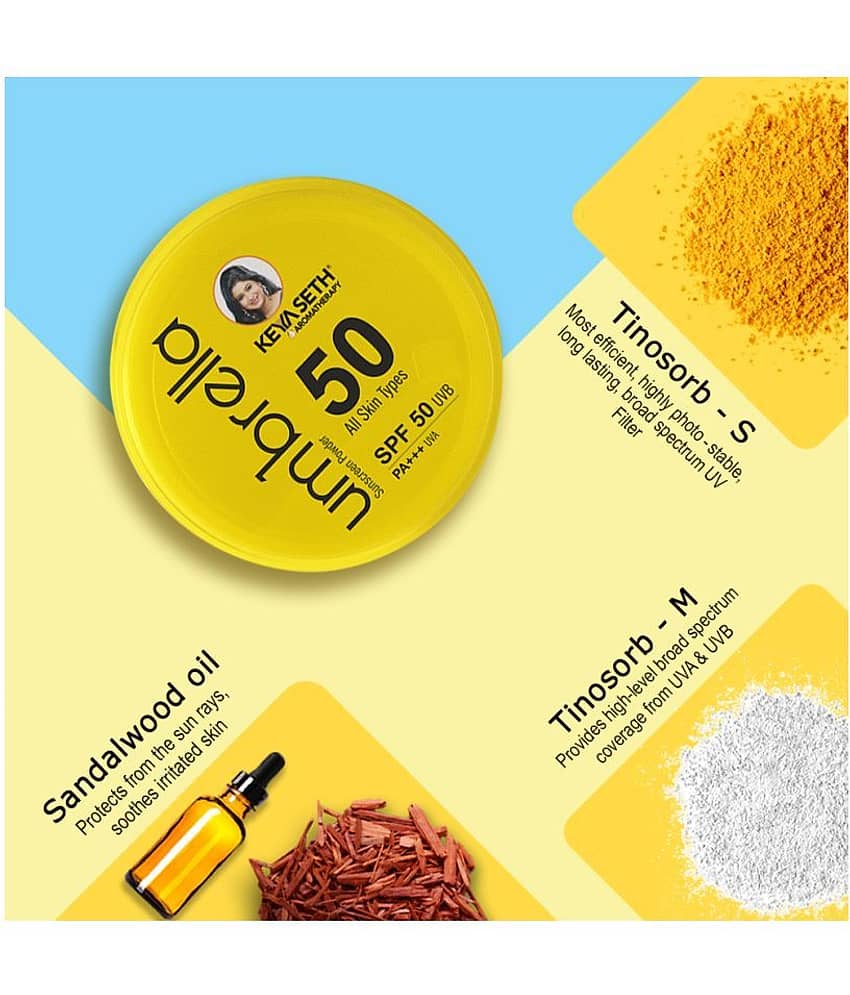 Keya Seth Aromatherapy Sunscreen Powder SPF 50 PA+++ 50 g Pack of 2 view 2