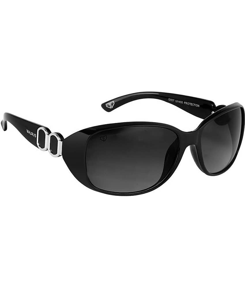 Walrus Black Oversized Sunglasses ( WS-VCT-020202 ) view 2