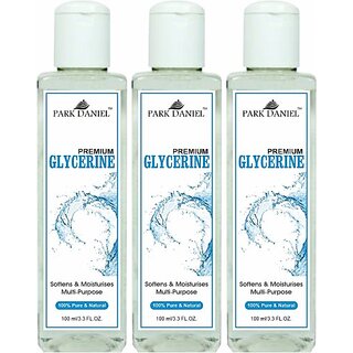 PARK DANIEL 100% Pure Liquid Glycerine For Skin & Hair Moisturizer Pack of 3 of 100ML (300 ml) view 2