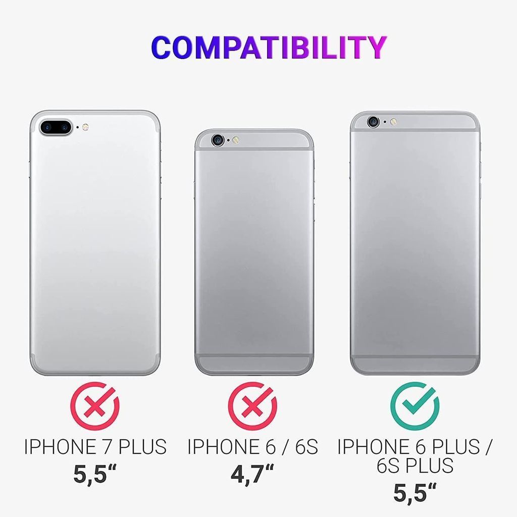LIRAMARK Liquid Silicone Soft Back Cover Case for Apple iPhone 6 Plus / 6S Plus view 2