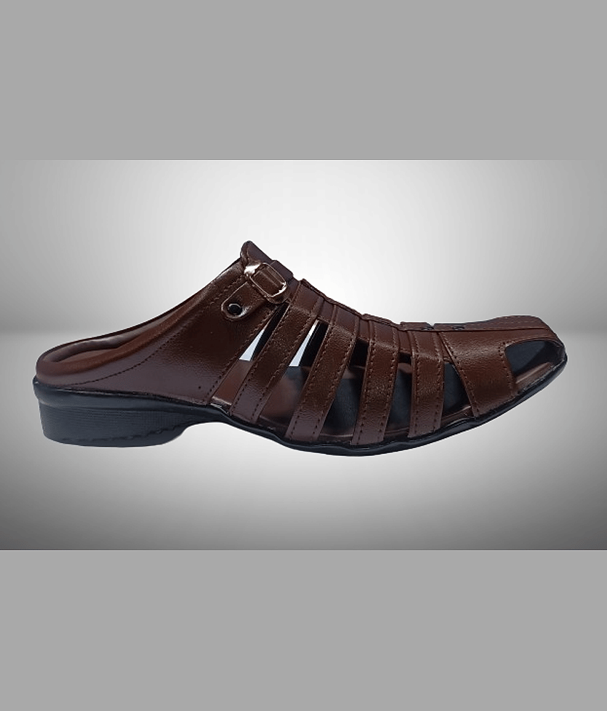 RAGE GAZE - Brown Men's Sandals view 2