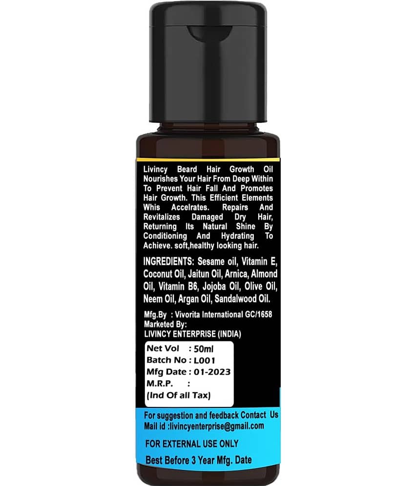 LIVINCY - Volumizing Beard Oil ( Pack of 1 ) view 2