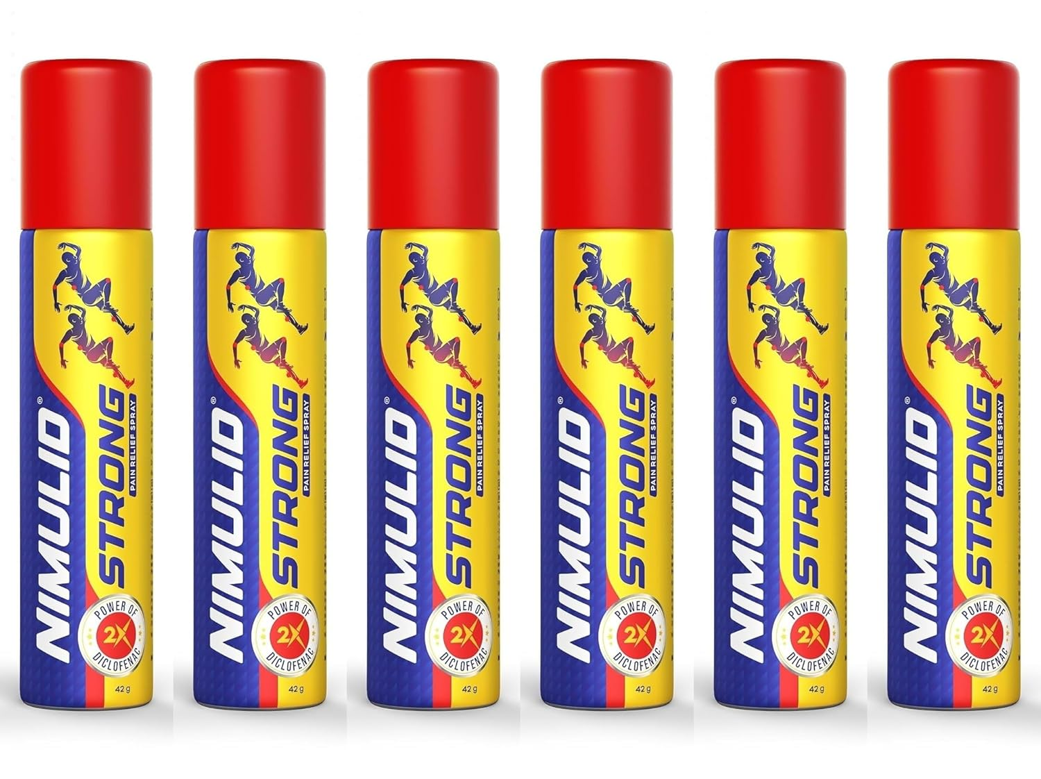 NIMULID Pain Relief SPRAY 42 GM x Pack of 6 view 2