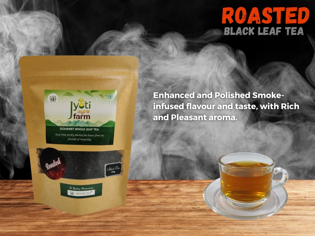 MINTRI TEA Premium Orthodox English Black Tea Collection | From the Foothills of Darjeeling | Roasted, Smooth Sunkissed, Rich & Bold | Jyoti Agro Farm (3 x 100g packs) view 2