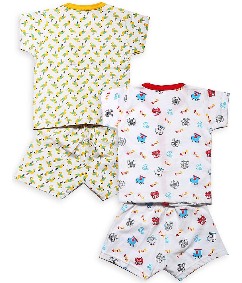 INFANT Unisex for Baby 100% Cotton T Shirts & Shorts ( Multi ) view 2