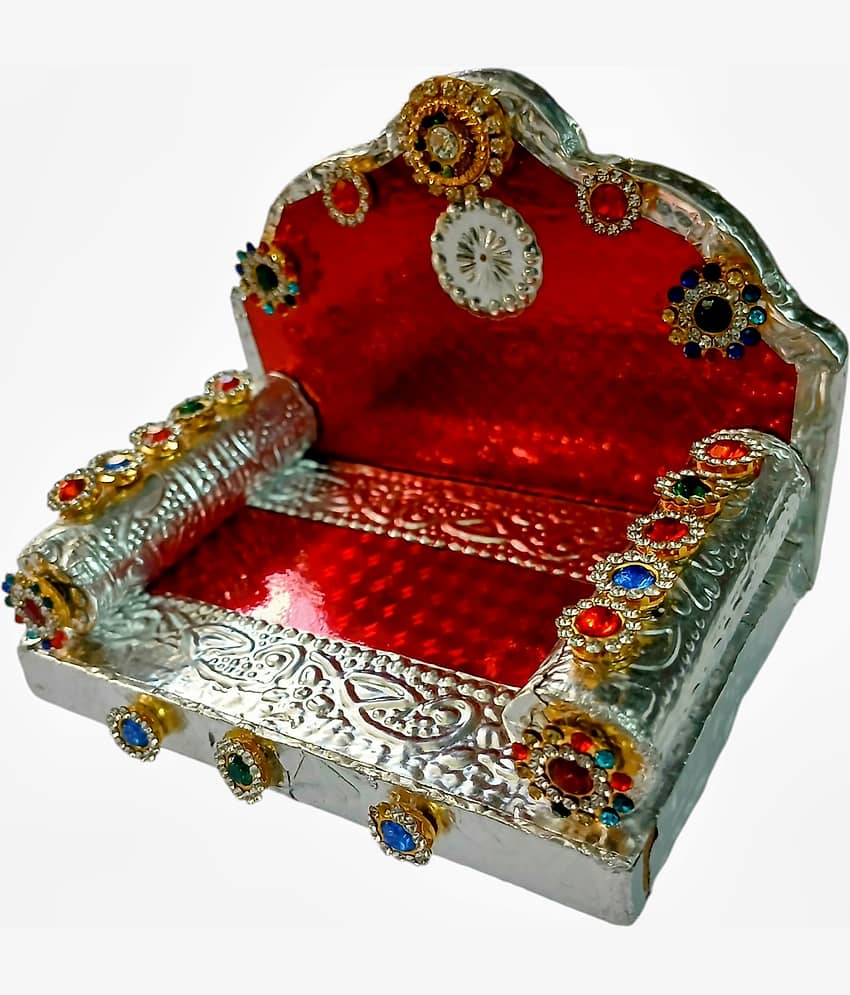 Cherry Tree Radha Krisha Red Wood Aasan cloth ( Pack of 1 ) view 2