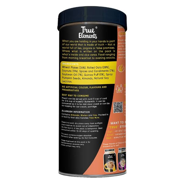 True Elements Chatpati Muesli 400 Gms view 2