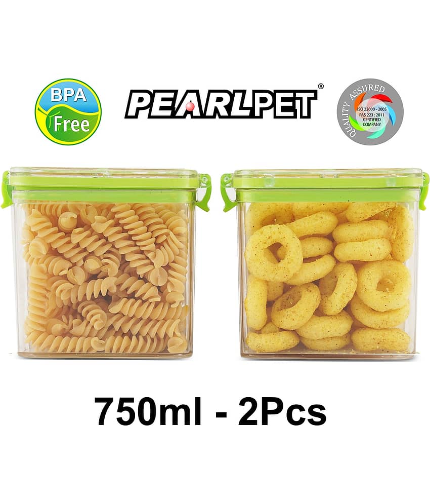 PearlPet - Green Polyproplene Food Container ( Pack of 2 ) view 2