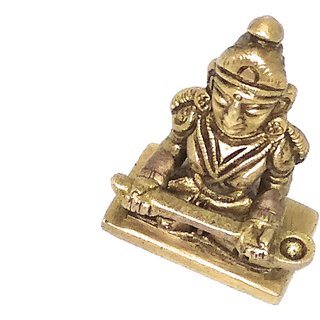 Ashtadhatu Annapurana Devi Idol For Home Temple Incrising Wealth And Peace ( 6 X 4 X 4) view 2