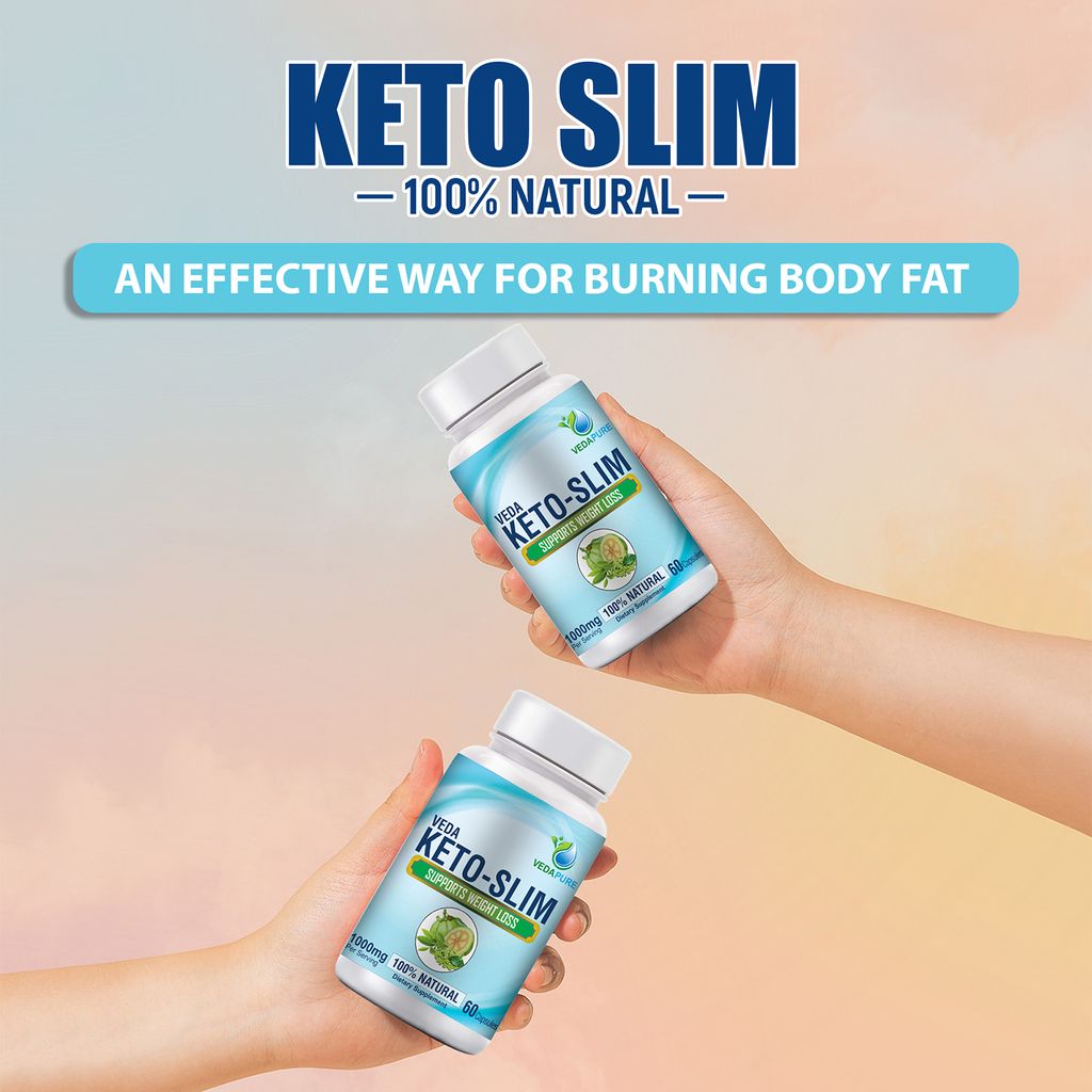 VEDAPURE NATURALS Veda Keto Slim Supports weight loss Supplement Fat Burner -60 Capsules (1000 mg) view 2
