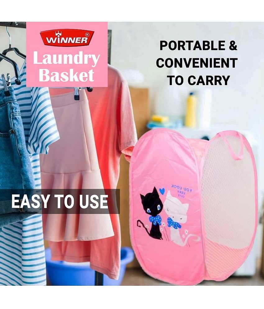 WINNER Pink Laundry Bag view 2