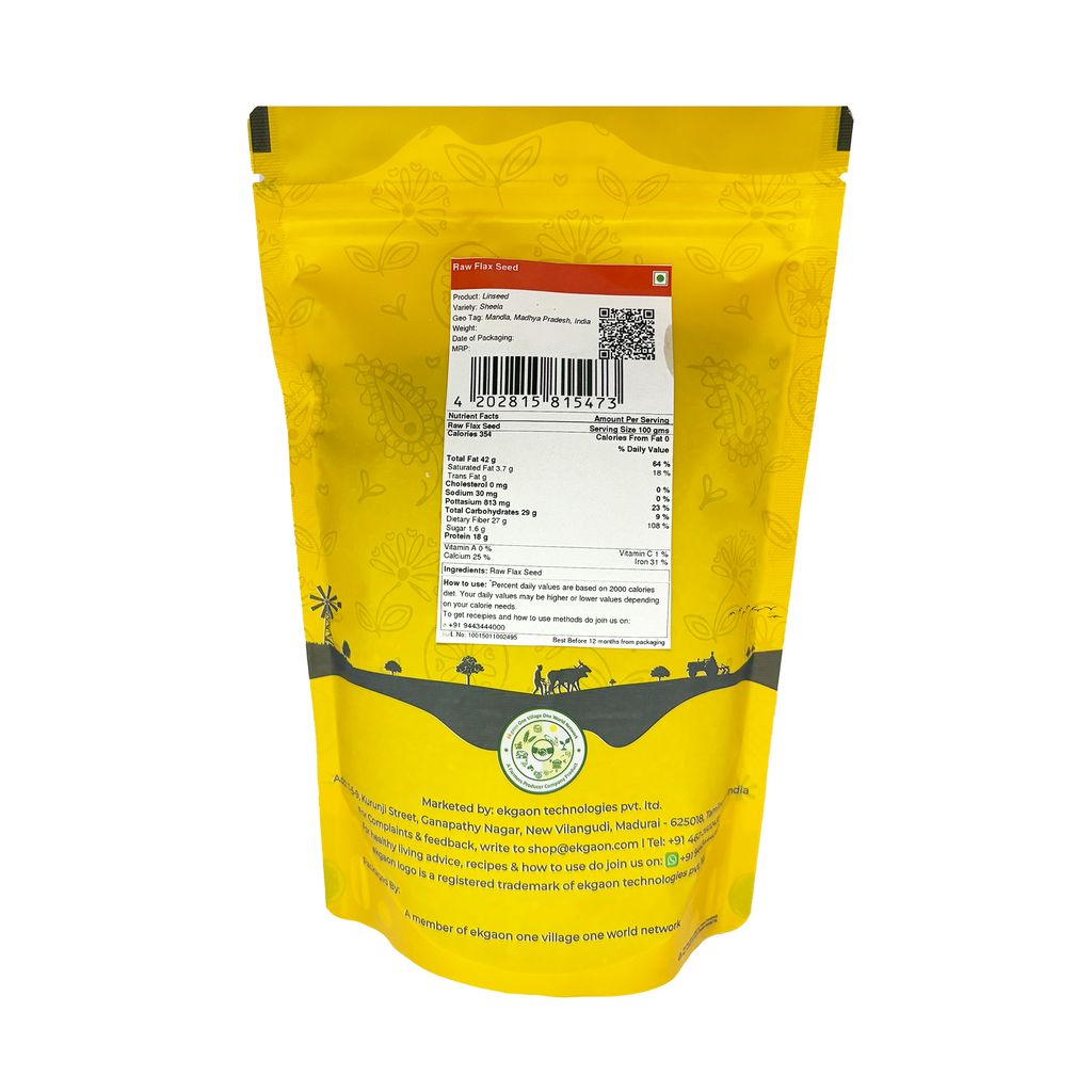 Ekgaon Raw Flax Seed 100g view 2