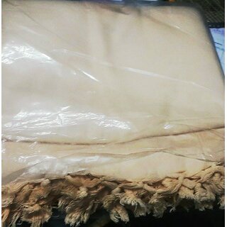 premium cotton plain single bedsheet with beading on both sides