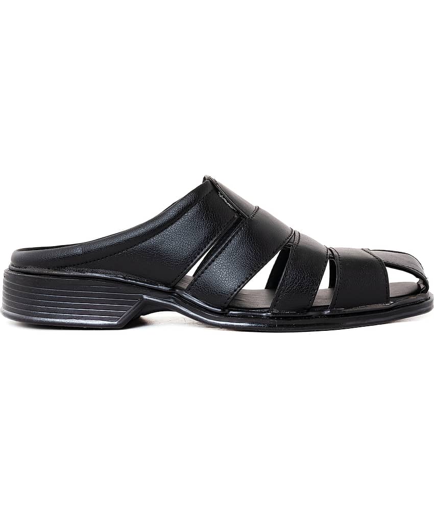 INFINITRENZ - Black Men's Sandals view 2