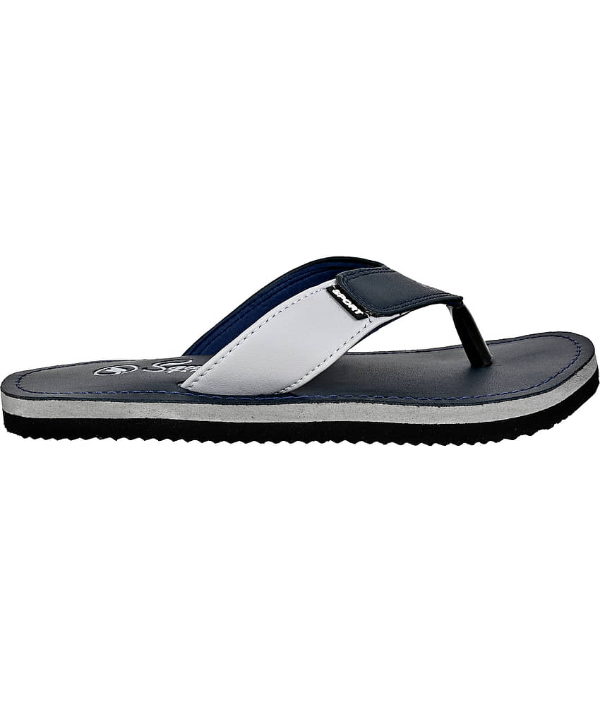 Squash - Blue Men's Thong Flip Flop view 2