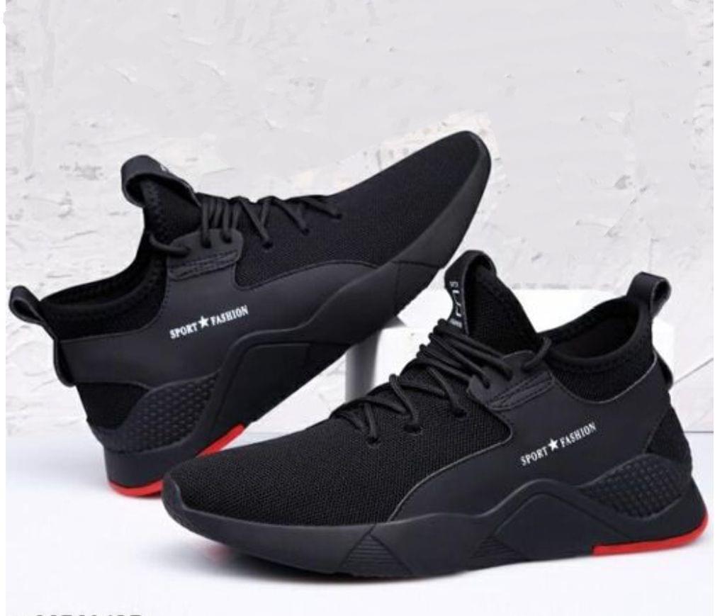 Ontour Stylish Black Mens Sports Running Shoes Pack Of 2 view 2