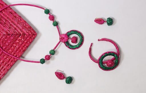 Imitation Pearl Hand-Crafted Pearl Necklace Set for Women view 2