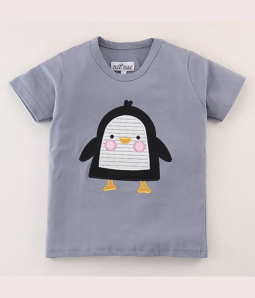 Nite Flite Pack of 1 Boys 100% Cotton Nightsuit Set ( Multi Color ) view 2