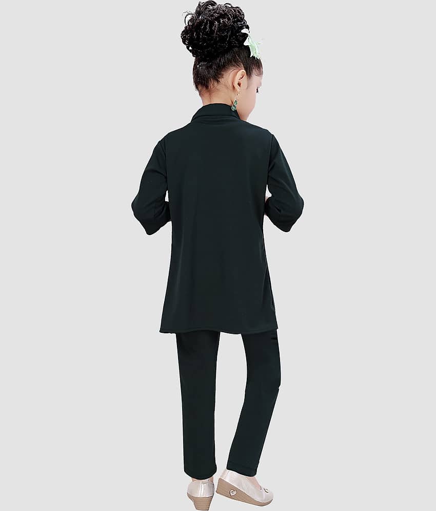 9stiches - Yellow Lycra Girls Top With Jacket With Pants ( Pack of 1 ) view 2