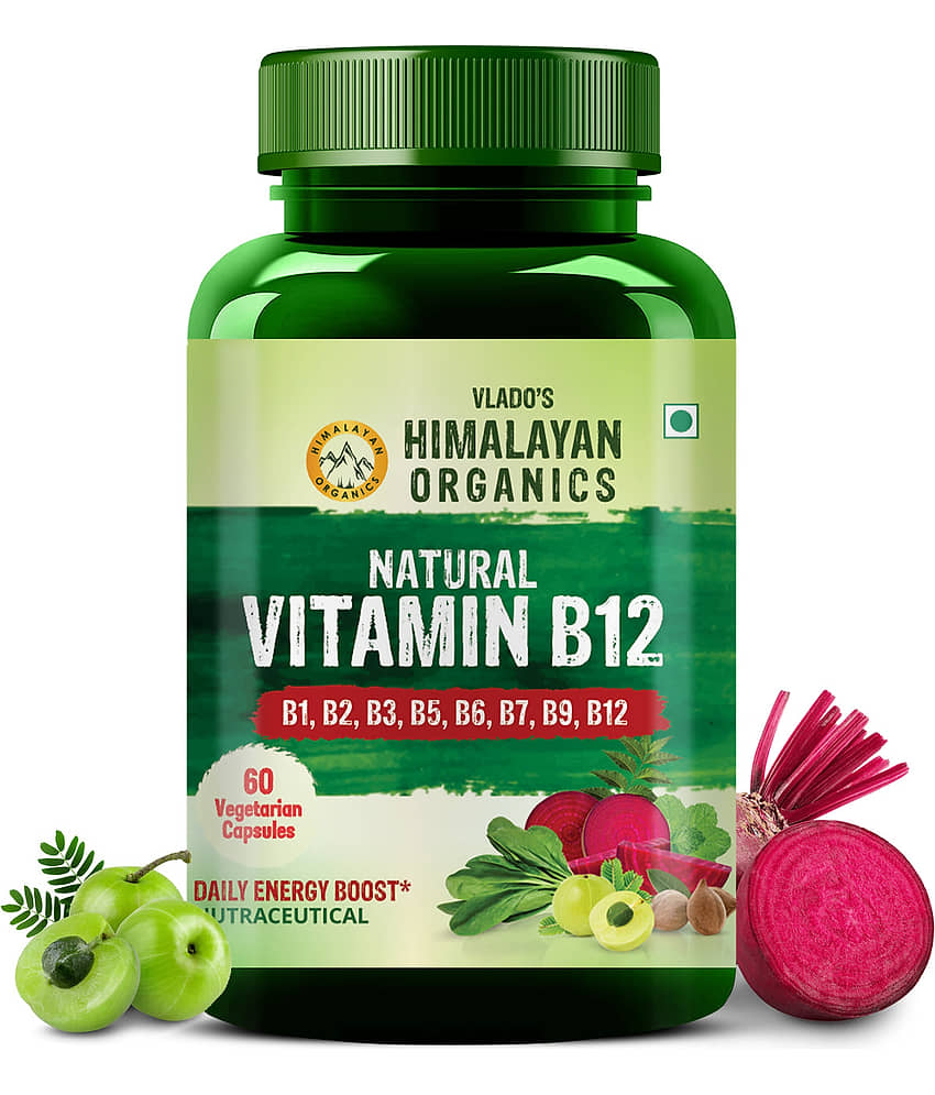 Vlado's Himalayan Organics Veg Capsule Natural Vitamin B12 Natural 60 No.s