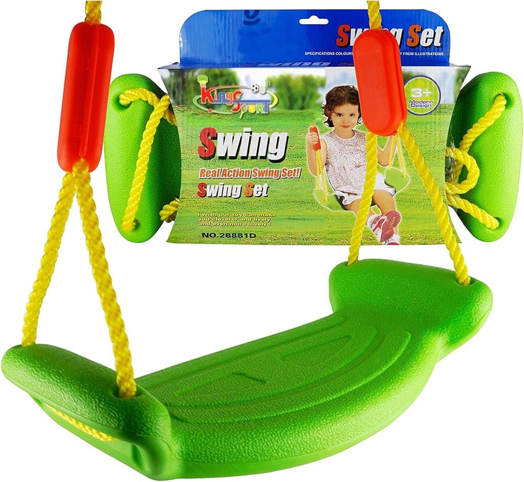 VTTOYS Swing Set for Kids with Rope for Garden, Indoor, Outdoor