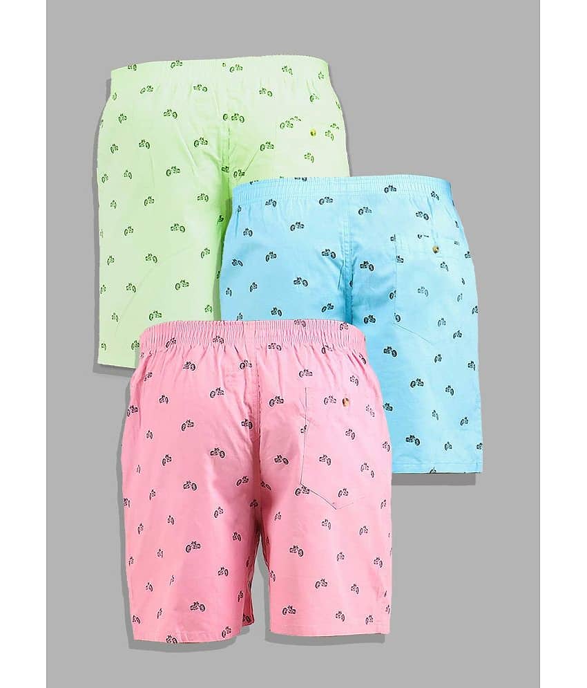 Supersquad Pack of 3 Cotton Boxers For Men's ( Assorted 5 ) view 2