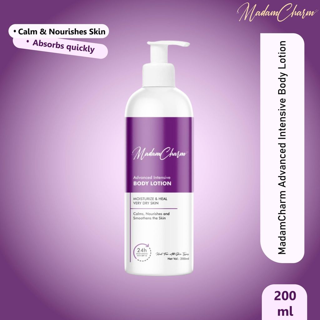 MadamCharm Advanced Intensive Body Lotion 200ml | SPF 15 | Moisturize Heal Very Dry Skin | Vitamin E view 2