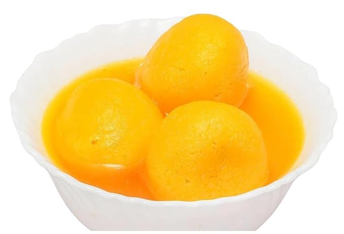BANGLARMISTI Kamala Bhog - Traditional Bengali Sweets, Orange Flavoured Rasgulla/roshogolla , 10pcs Pack, Preservative Free view 2