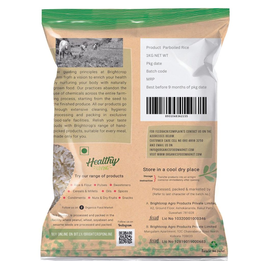 Parboiled, Usna, Ponni Rice (1Kg Pack) view 2