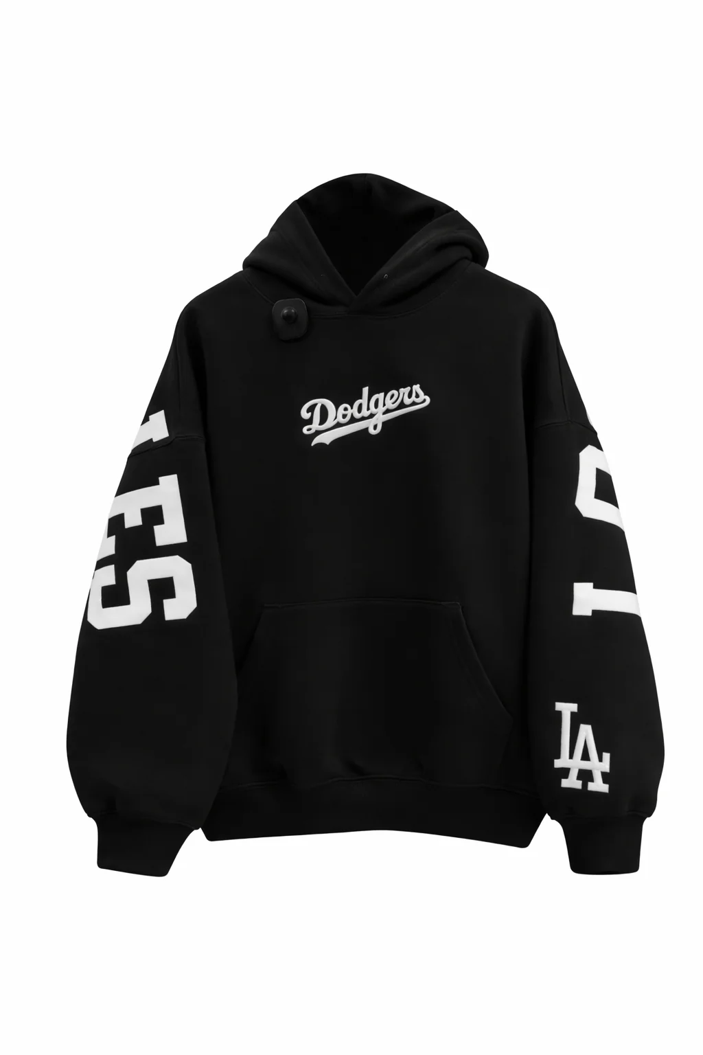 Ami Bolchi Black LA-Style Streetwear Hoodie for Men Premium Kangaroo Pocket Winter Wear