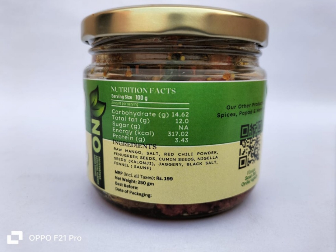 Mango Sour n Sweet Pickle 250 Gms view 2
