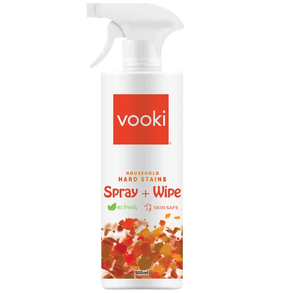 Vooki Nature Smooth Glass Surface Cleaner and Ecofriendly Hard Stains Spray and Wipe - 500 ml Each, (Combo Pack of 2) view 2