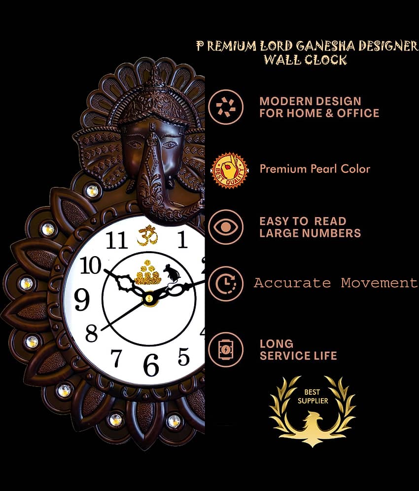 shivaira Assymetric Analog Wall Clock view 2