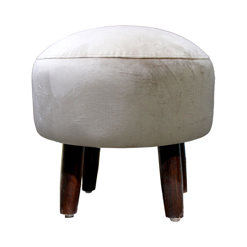 Sinecraft Creations 40 Cm Ottoman Stool/Footstoool for Living Room (Almond Color)