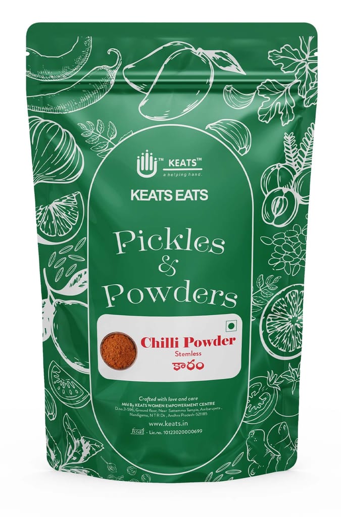 KEATS EATS Stemless Chilli Powder - Authentic Indian Spice