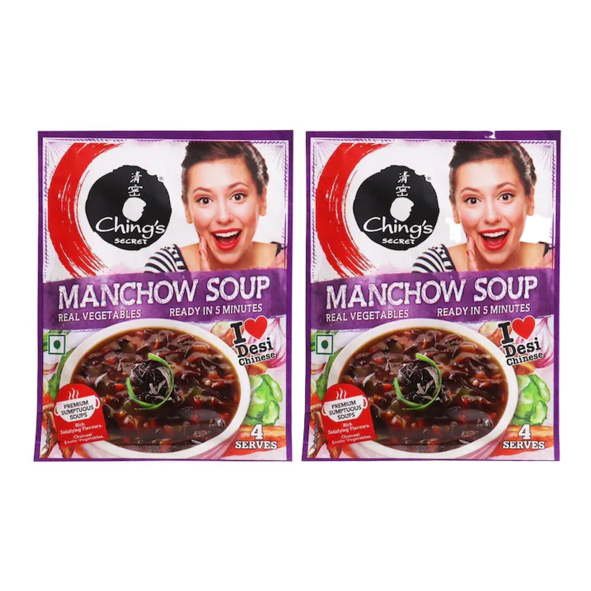 Ching's Manchow Soup 55gm (Pack of 2)