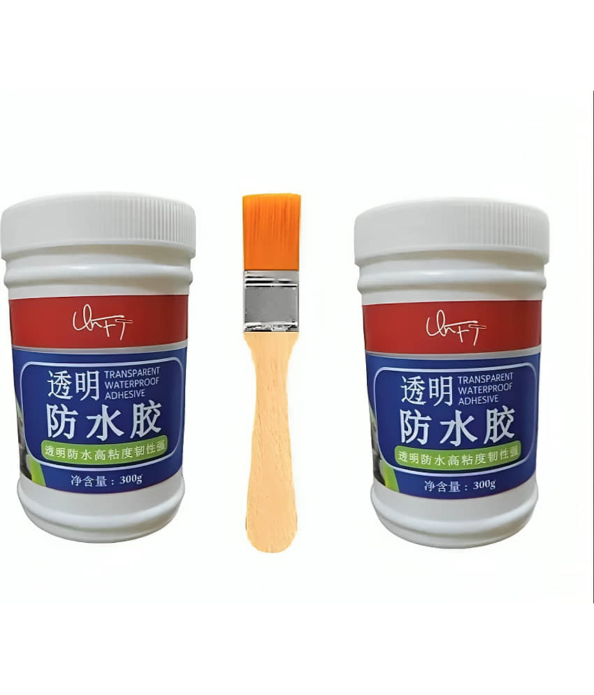 Anti Leakage Glue Waterproof Adhesive Roof Water Leakages Stops Glue for Wall, Transparent Crack pack of 2 view 2