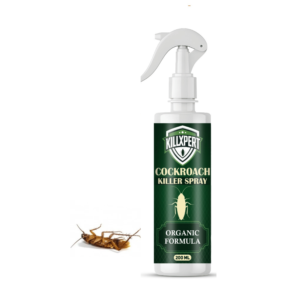 KillXpert 200 ml Cockroach Killer Spray – Instant Knockdown, Indoor Roach & Insect Control, Long‑Lasting Protection, Herbal Non‑Toxic Formula with Precision Nozzle